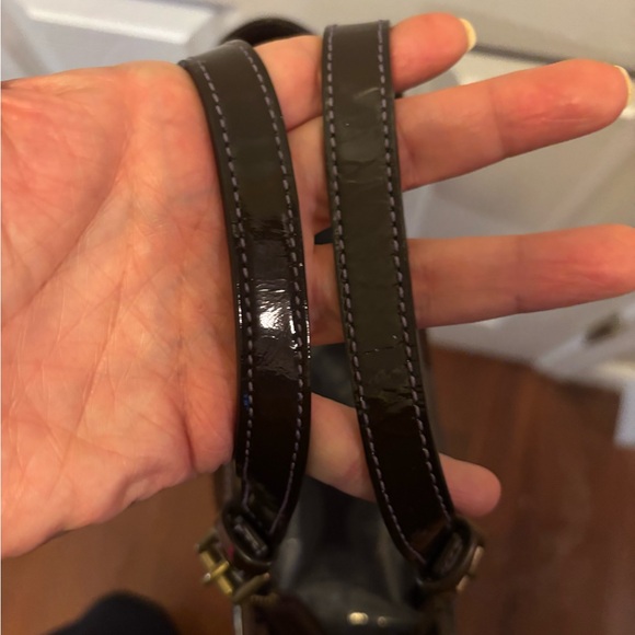 Coach VINTAGE H05J-8F69 Patchwork Suede/Leather/Metallic/Jacquard Zip Tote EUC - Picture 10 of 16